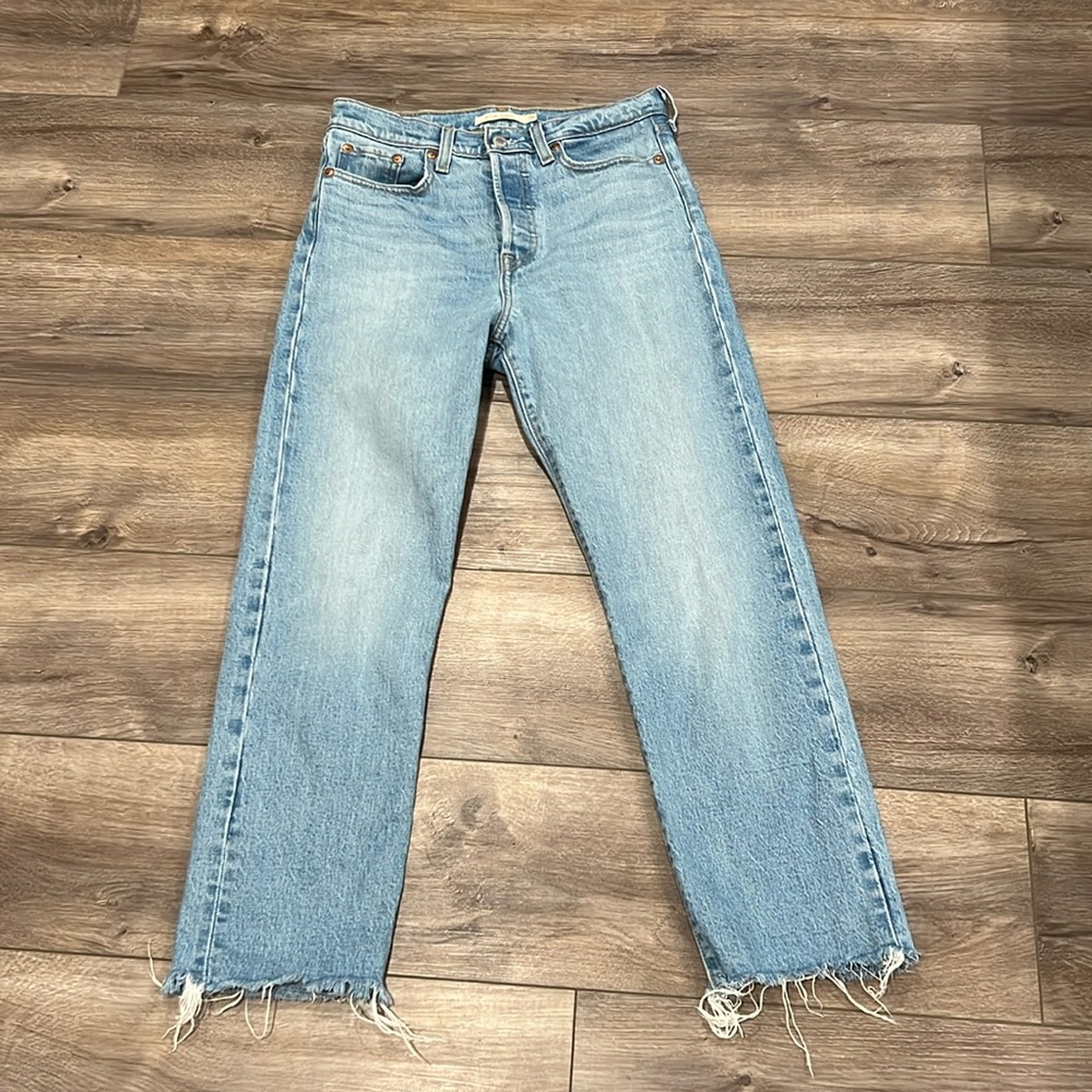 Levi Wedgie Straight Midrise Jeans